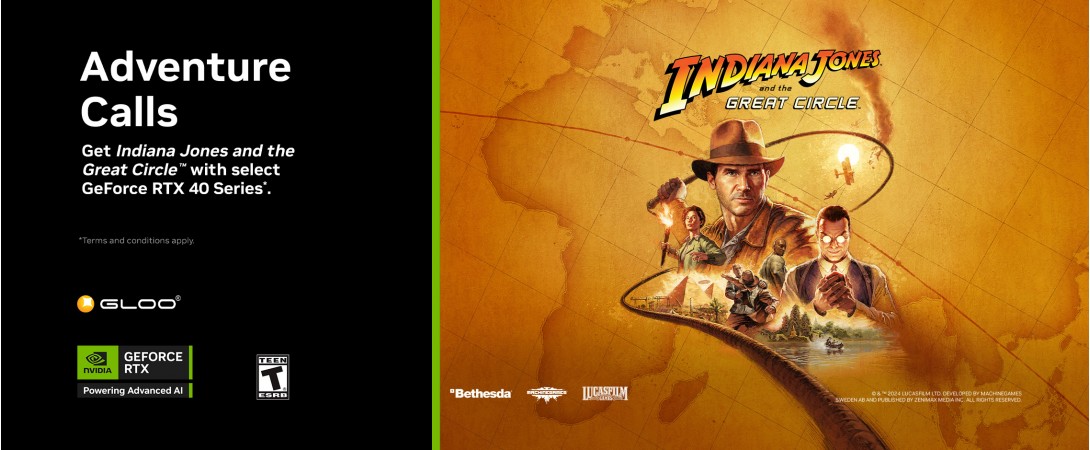 Get Indiana Jones and the Great Circle™ with select GeForce RTX 40 Series