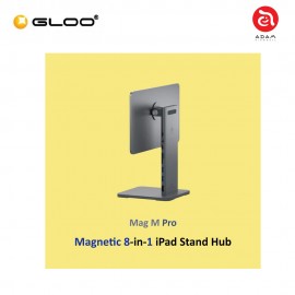 ADAM elements Mag M Pro Magnetic 8-in-1 iPad Stand Hub 12" 840741114433