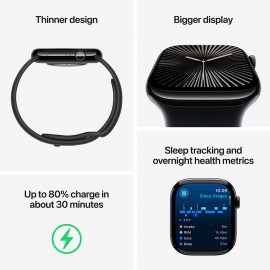 Apple Watch Series 10 GPS 42mm Silver Aluminium Case with Blue Cloud Sport Loop MWWD3ZP/A