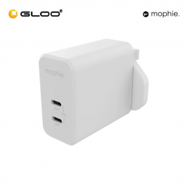 Mophie Wall Adapter USB-C PD DUAL 67W - White 840056158276