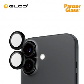 PanzerGlass Camera Lens Protector Hoop Optic Rings for Apple iPhone 16/16 Plus - Black 5715685003004