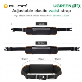 UGREEN Sport Running Waist Pack Waterproof Belt (Black)