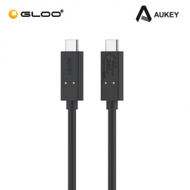 AUKEY CB-TCC241 USB4.0 50V 5A 240W 40GB Data C to C - 0.8M - TPE USB4.0 Black 689323787456