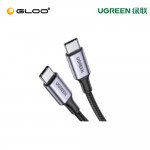 UGREEN USB-C 2.0 MALE TO USB-C MALE LAPTOP 1M NYLON BRAID CHARGING CABLE 100W