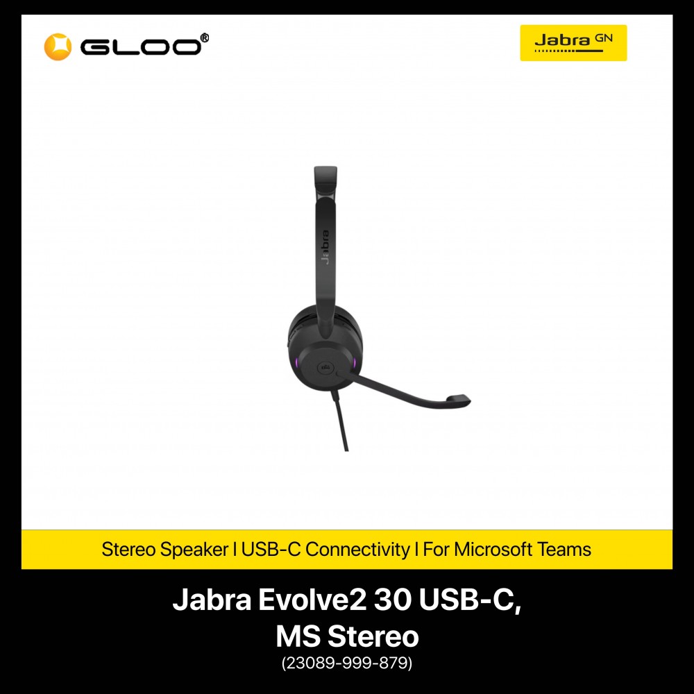 Jabra Evolve2 30 Usb C Ms Stereo