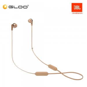 JBL T215BT Wireless Earbud Headphones - Champagne Gold 050036379472