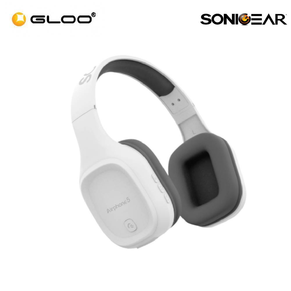 SonicGear Airphone 5 (2019)  Headset White Grey 8886411935818