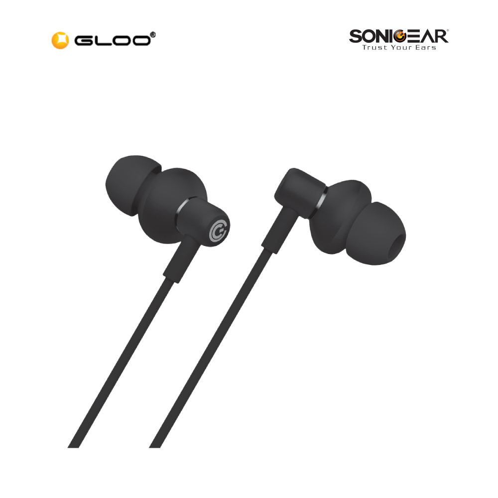 SonicGear HyperBass Buds 1 Wired Earset - Black 8886411931193