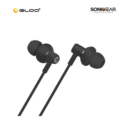 SonicGear HyperBass Buds 1 Wired Earset - Black 8886411931193