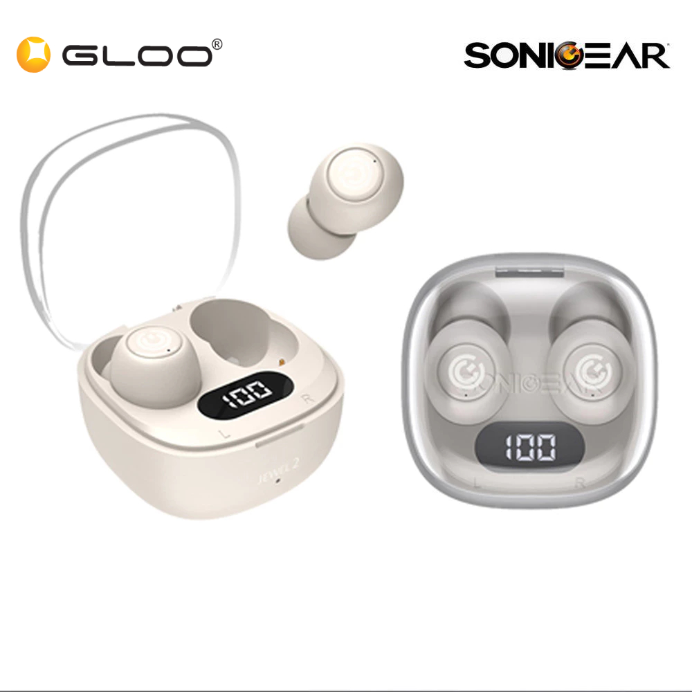 SONICGEAR EARPUMP TWS JEWEL 2 (2024) – Beige 8886411931179