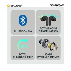 SonicGear Earpump Q1 (2024) TWS Earbud-Black 8886411931520