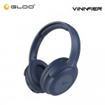 VINNFIER ANC 500 Active Noise Cancelling Bluetooth Headphone - Dark Blue 9555637204310