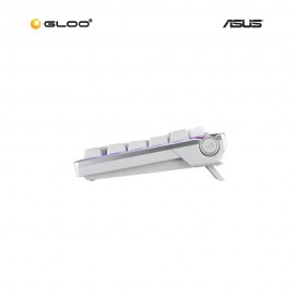 ASUS M701 ROG AZOTH NX MECHANICAL HOT-SWAP / RED LINEAR KEYBOARD - WHITE (90MP0316-BKUA11)