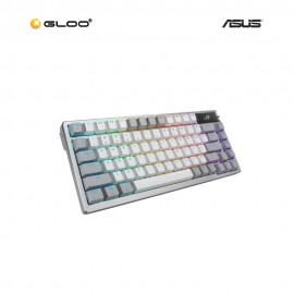 ASUS M701 ROG AZOTH NX MECHANICAL HOT-SWAP / RED LINEAR KEYBOARD - WHITE (90MP0316-BKUA11)