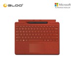 Microsoft Surface Pro 8/Pro X Signature Keyboard Cover with Slim Pen Poppy Red - 8X6-00035