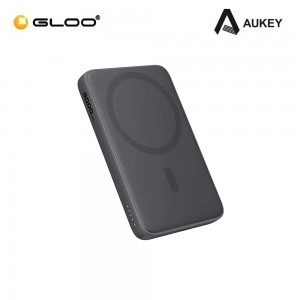 Aukey PB-MS03 MagFusion Slim 5000mAh Power Bank with MagSafe Compatible - 689323789085