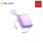 Yoobao LK10 10000mAh 22.5W Quick Charge Power Bank with Build-In Cable (Lightning & Type-C) - Purple