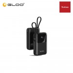 Yoobao Q18 20000mAh 22.5W Quick Charge Powerbank with Build-In Cable (Lightning & Type-C) - Black 6937135027500