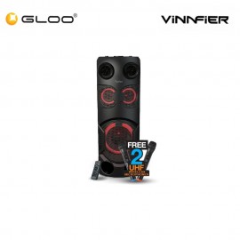 Vinnfier Tango Pro 5 WMB Portable Karaoke Bluetooth Speaker with 2 Wireless Microphones