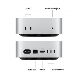 Apple Mac mini, M4 chip with 10‑core CPU and 10‑core GPU, 16GB, 256GB SSD