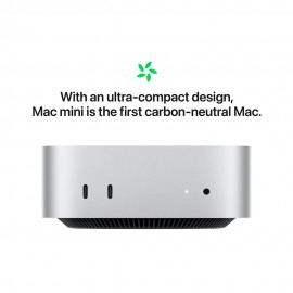 Apple Mac mini, M4 chip with 10‑core CPU and 10‑core GPU, 16GB, 256GB SSD