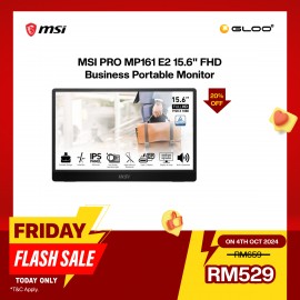 MSI PRO MP161 E2 15.6" FHD 60Hz Business Portable Monitor (9S6-3PB70H-020)