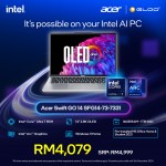 [Pre-order] Acer Swift Go 14 SFG14-73-7331 Laptop (CU7-155H,16GB,1TB SSD,Intel Arc Graphics,H&S,14"WQXGA+ OLED,W11H,Silver,2Y) [ETA:3-5 working days]