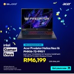 Acer Predator Helios Neo 16 PHN16-72-99GY Gaming Laptop (i9-14900HX,16GB,1TB SSD,RTX4060 8GB,16” WUXGA,W11H,Blk,2Y)