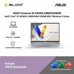 ASUS Vivobook 16 A1605Z-AMB2153WSM Laptop (i5-12500H,16GB,512GB SSD,Intel Iris Xe Graphics,H&S+M365,16”WUXGA,W11H,Silver,2Y)