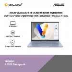 [Pre-order] ASUS Vivobook S 14 OLED S5406M-AQD128WS Laptop (CU-125H,16GB,512GB SSD,Intel Arc Graphics,H&S,14”WUXGA,W11H,Blue,2Y) [ETA:3-5 working days]