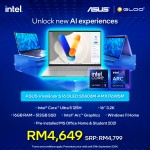 [Pre-order] ASUS Vivobook S 16 OLED S5606M-AMX176WSM Laptop (CU5-125H,16GB,512GB SSD,Intel Arc Graphics,H&S+M365,16”3.2K OLED,W11H,Blue,2Y) [ETA:3-5 working days]