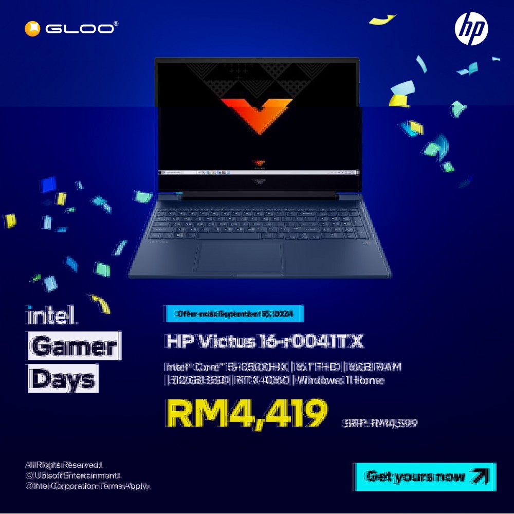 HP Victus Gaming Laptop 16-r0041TX (Intel® Core™ i5-13500HX | 16.1" FHD | 16GB RAM | 512GB SSD | RTX 4060 | Windows 11 Home)