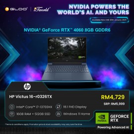 HP Victus Gaming Laptop 16-r0326TX (Intel® Core™ i7-13700HX | 16.1" QHD | 16GB RAM | 512GB SSD | RTX 4060 | Windows 11 Home)