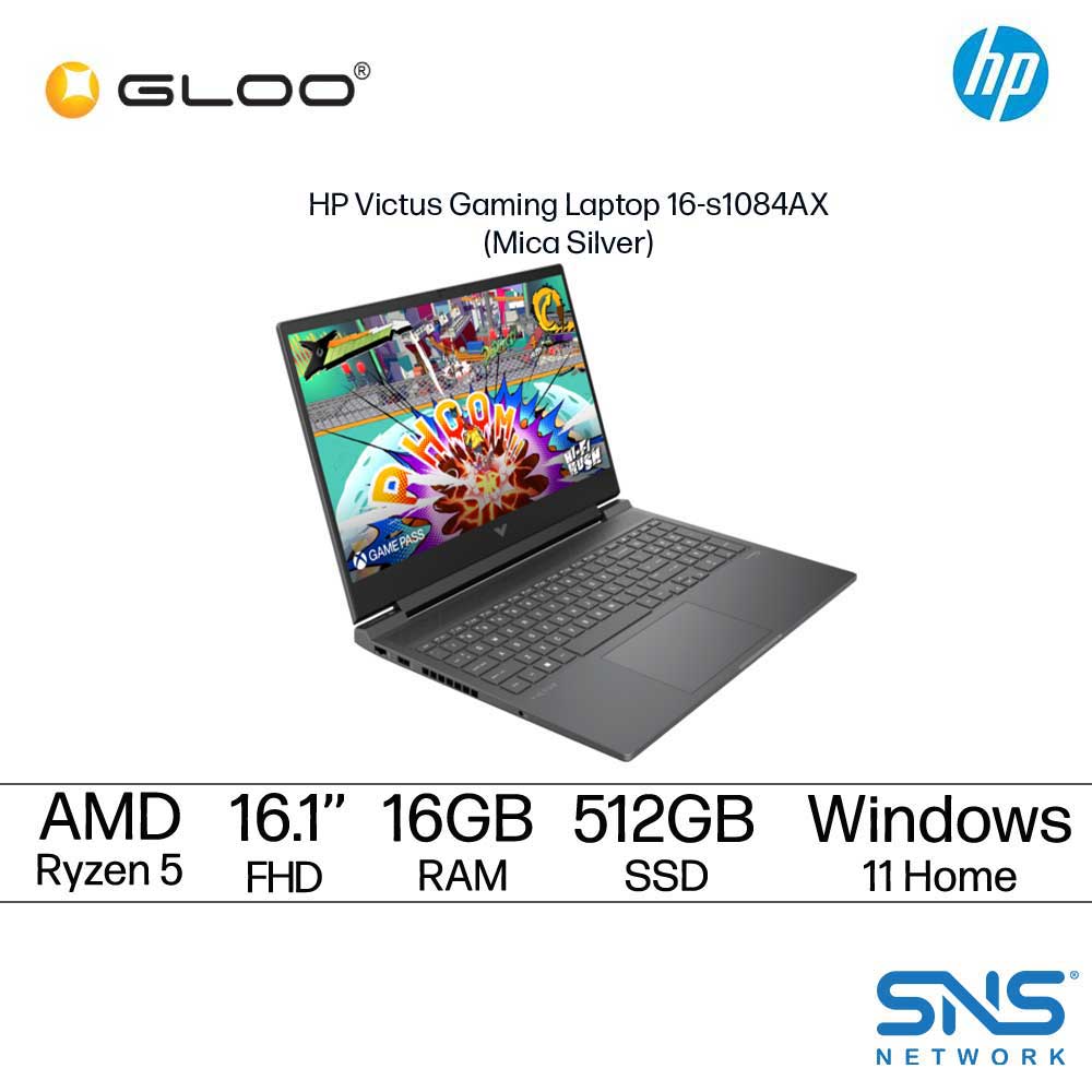 HP Victus Gaming Laptop 16-s1084AX (NVIDIA® GeForce RTX™ 4050 6GB GDDR6 | AMD Ryzen™ 5 8645HS Processor | 16.1" FHD | 16GB RAM | 512GB SSD | Windows 11 Home)