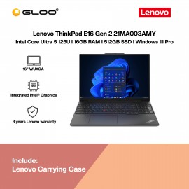 Lenovo ThinkPad E16 Gen 2 21MA003AMY (U5-125U,16GB,512GB SSD,Integrated Intel Graphics,16"WUXGA,W11P,3Y)