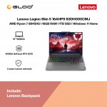 Lenovo Legion Slim 5 16AHP9 83DH000CMJ Gaming Laptop (R7-8845HS,16GB,1TB SSD,RTX4070 8GB,16” WQXGA,W11H,Luna Grey,2Y)