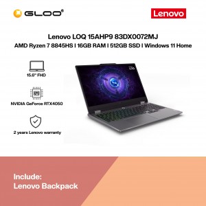 [Pre-order] Lenovo LOQ 15AHP9 83DX0072MJ Gaming Laptop (R7-8845HS,16GB,512GB SSD,RTX4050 6GB,15.6"FHD,W11H,Luna Grey,2Yrs) [ETA: 3-5 working days]