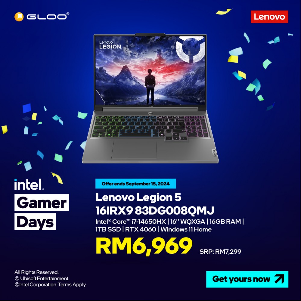 Lenovo Gaming Legion 5 16IRX9 83DG008QMJ (i7-14650HX,16GB,1TB SSD,RTX4060 8GB,16" WQXGA,W11H,Grey,2Y) 