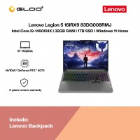 [Pre-order] Lenovo Legion 5 16IRX9 83DG008RMJ Gaming Laptop (i9-14900HX,32GB,1TB SSD,RTX4070 8GB,16"WQXGA,W11H,Luna Grey,2Yrs) [ETA:3-5 working days]