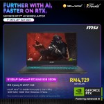 [Pre-order] MSI Cyborg 15 A12VF-045MY Gaming Laptop (NVIDIA® GeForce RTX™ 4060,i7-12650H,16GB,512GB SSD,15.6"FHD,W11H,Black) [ETA: 3-5 working days]