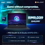 [Pre-order] MSI Stealth 16 AI Studio A1VFG-074MY Gaming Laptop (CU7-155H,32GB,1TB SSD,RTX4060 8GB,16"QHD+,W11H,Star Blue,2Y) [ETA:3-5 working days]