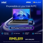 [Pre-order] MSI Prestige 13 AI EVO A1MG-041MY Laptop (Ultra 5 125H,16G,1TB SSD,Intel Arc Graphic,13.3”2.8K,W11H,Gry,2Y) [ETA:3-5 working days]