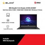 MSI Stealth 14 AI Studio A1VEG-204MY AI Gaming Laptop(CU5-135H,16GB,512GB SSD,RTX4050 6GB,14” FHD+,W11H,Wht,2Y) 