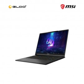 MSI Stealth A16 AI+ A3XVGG-089MY Gaming Laptop (Ryzen AI 9 HX 370,32GB,1TB SSD,RTX4070 8GB,16” UHD+,W11H,Blk,2Y)