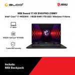 MSI Sword 17 HX B14VFKG-218MY Gaming Laptop (i7-14650HX,16GB,1TB SSD,RTX4060 8GB,17"QHD+,W11H,Gray,2Y) 