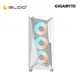 Gigabyte C301 Glass Mid-Tower PC Gaming Case – White (GZ-C301G WHT)