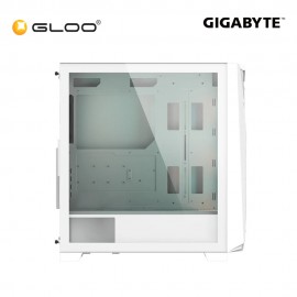 Gigabyte C301 Glass Mid-Tower PC Gaming Case – White (GZ-C301G WHT)