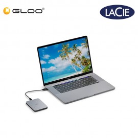 LaCie Mobile Drive V2 USB-C With Rescue Portable Hard Drive (STLP1000400)