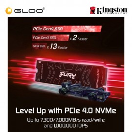 Kingston Fury 500GB M.2 2280 PCIe NVMe GEN4 SSD (SFYRS/500G)