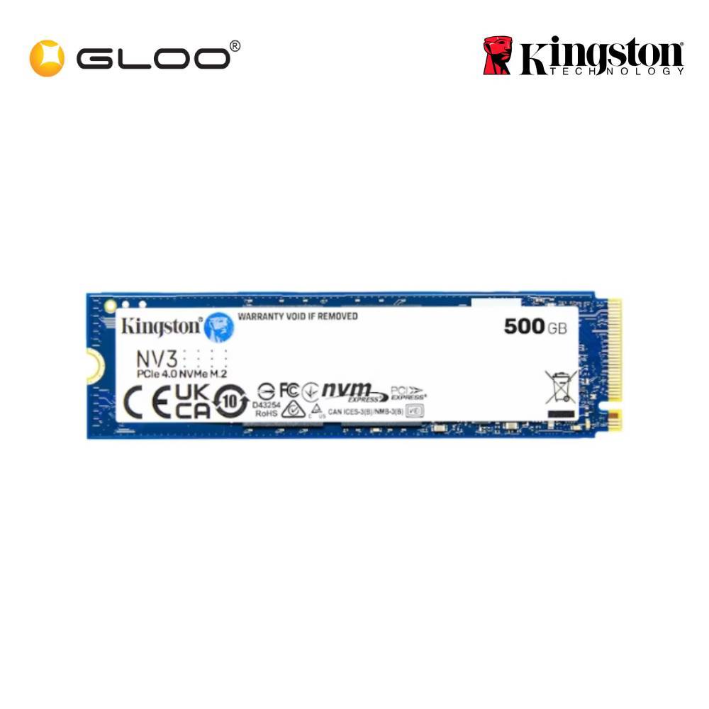 Kingston NV3 M.2 2280 PCIe 4.0 NVMe SSD 500GB - SNV3S/500G